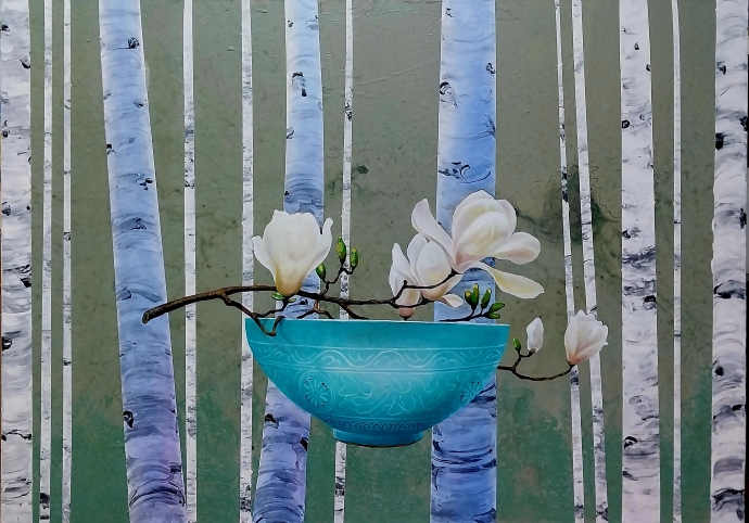 ° (), 90x9x65.1cm, oil painting, 2024