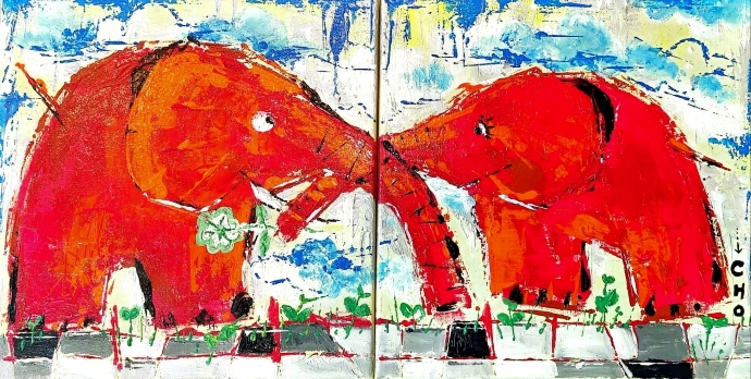 , 60x30cm, ũ, 2022