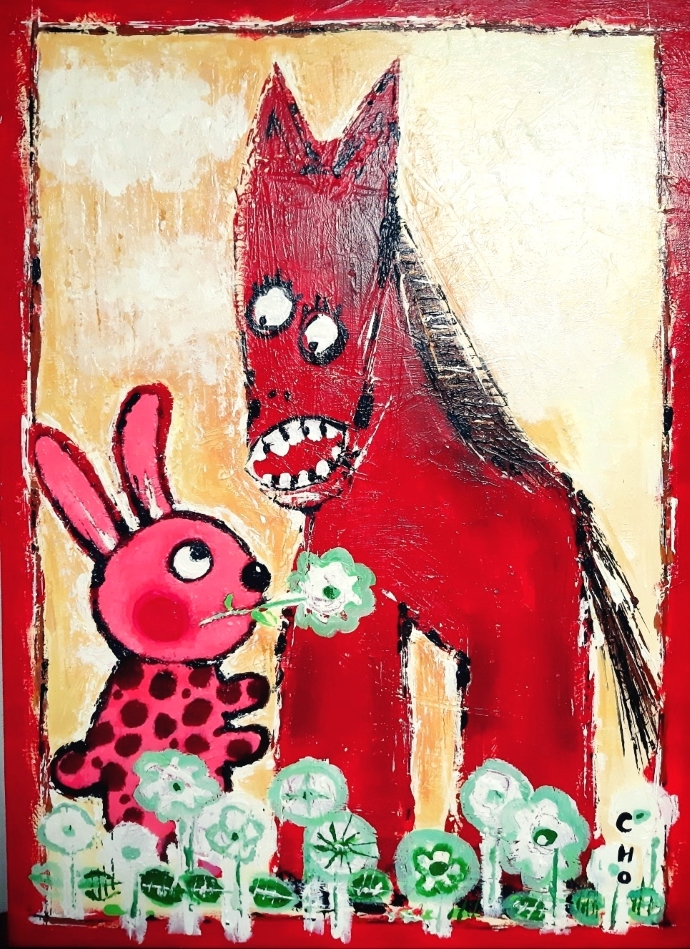 , 50x60cm, ũ, 2022