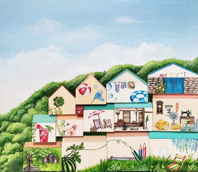  ҸӴ 53x45 jiyura 10ȣ acrylic on wood 2024